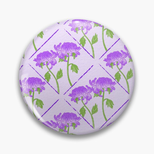 Item preview, purple chrysanthemum pattern designed and sold by BranketRabbit.