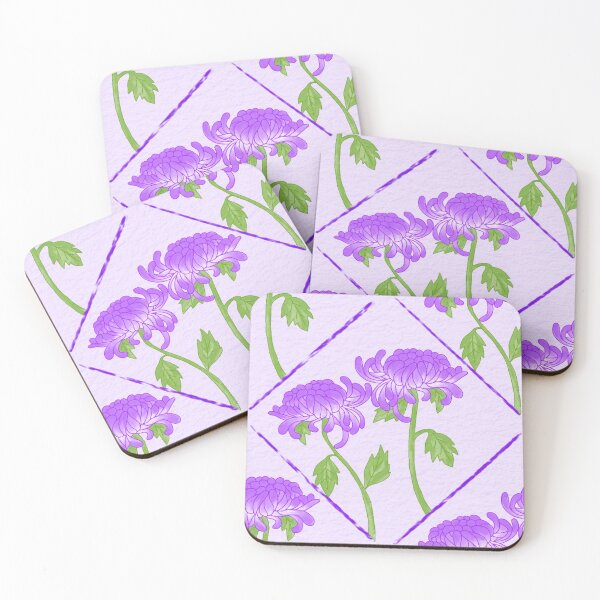 Item preview, purple chrysanthemum pattern designed and sold by BranketRabbit.