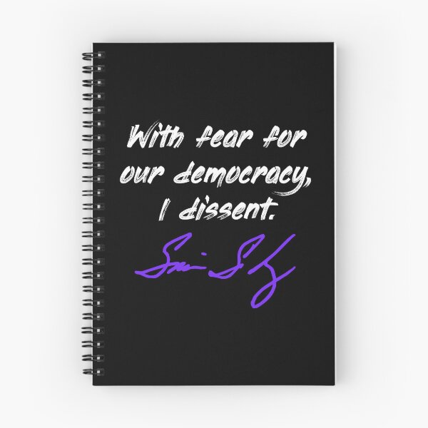 Item preview, With fear for our democracy, I dissent. - Justice Sotomayor (white purple) designed and sold by Thelittlelord.