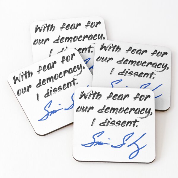 Item preview, With fear for our democracy, I dissent. - Justice Sotomayor (black blue) designed and sold by Thelittlelord.