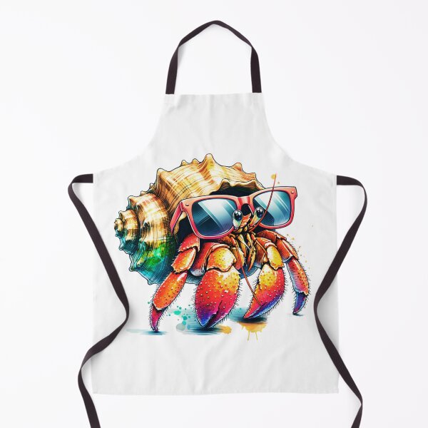 Item preview, Watercolor Hermit Crab Wearing Sunglasses designed and sold by TheAnimalZ00.