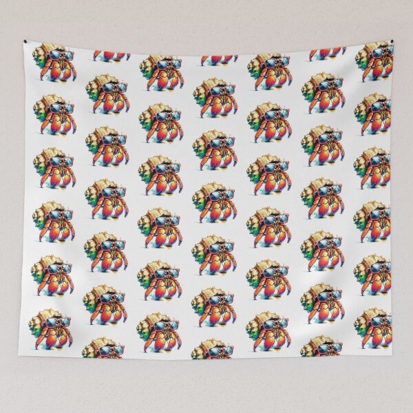 Item preview, Watercolor Hermit Crab Wearing Sunglasses designed and sold by TheAnimalZ00.