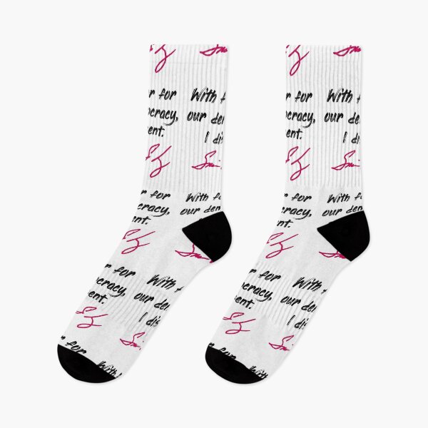 Item preview, With fear for our democracy, I dissent. - Justice Sotomayor (black hot pink) designed and sold by Thelittlelord.