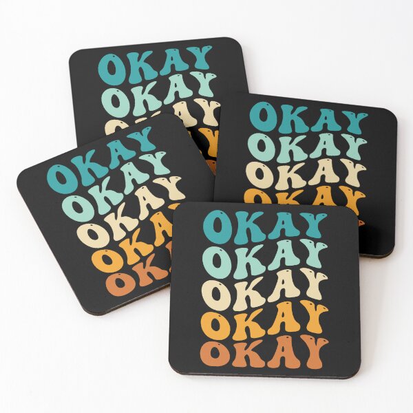 Item preview, Retro Wavy Okay Deadpan Funny designed and sold by kamrankhan.