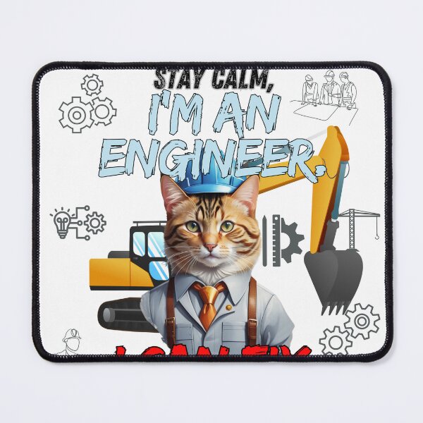 Item preview, calm down, I'm a cat engineer designed and sold by Omarupattern51.