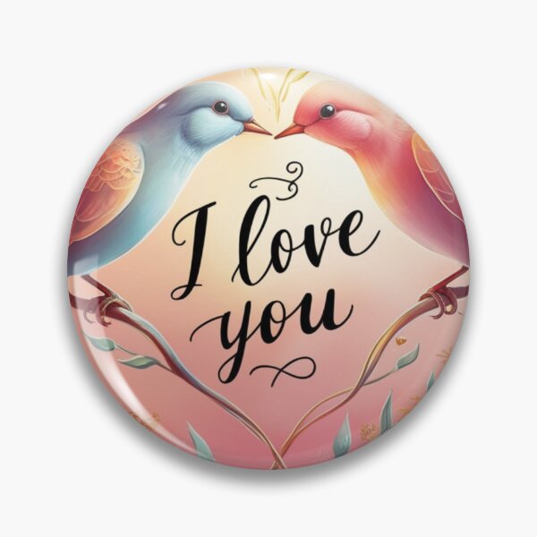 Item preview, Romantic Birds on a Tree Branch - Air Brush Illustration designed and sold by eprojetoas.