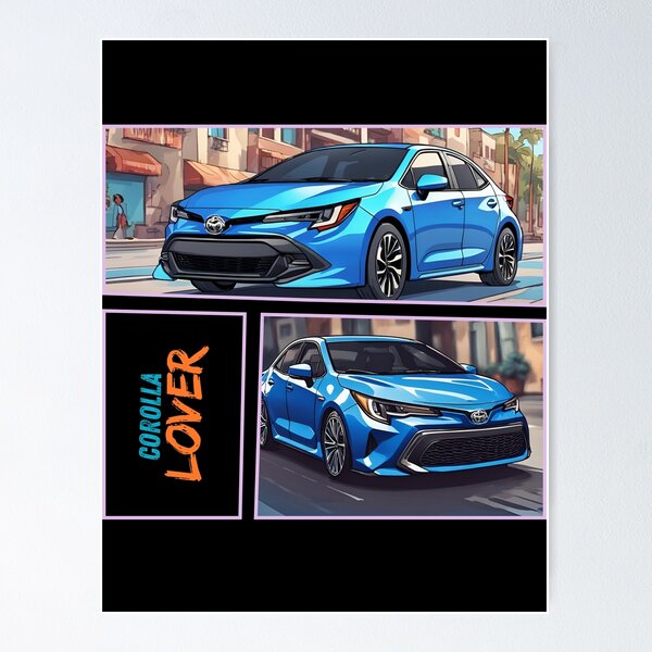 Item preview, Coche Azul moderno designed and sold by gredadesigns.