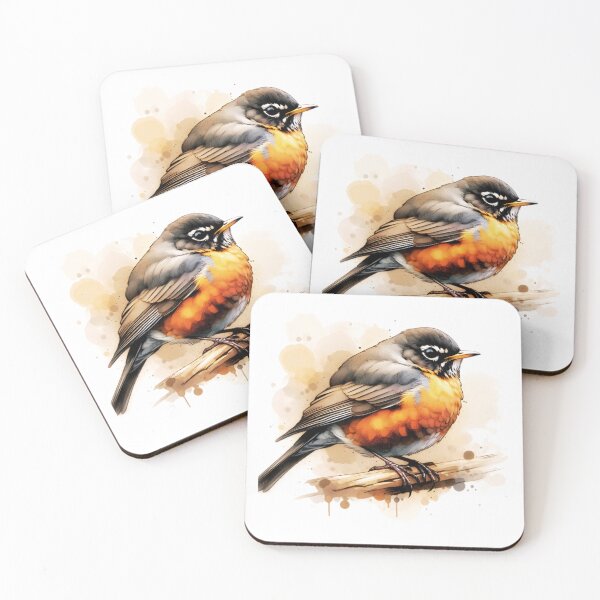 Item preview, Watercolor American Robin  designed and sold by TheAnimalZ00.