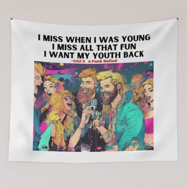 Item preview, a Punk Ballad_Youth lyrics_Drawing designed and sold by CazXMerch.
