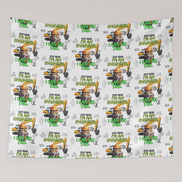 Item preview, the legendary engineer cat  designed and sold by Omarupattern51.