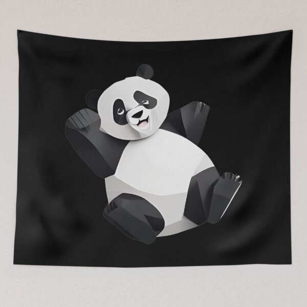 Item preview, Cute Geometric Panda Art designed and sold by pUNKnown.