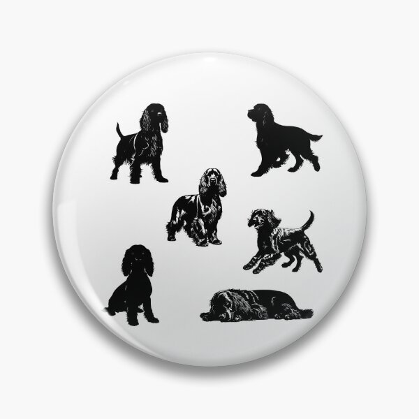 Item preview, American Cocker Spaniel Dog Black Silhouettes designed and sold by TheAnimalZ00.