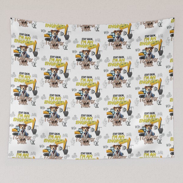 Item preview, engineer dog love paws  designed and sold by Omarupattern51.