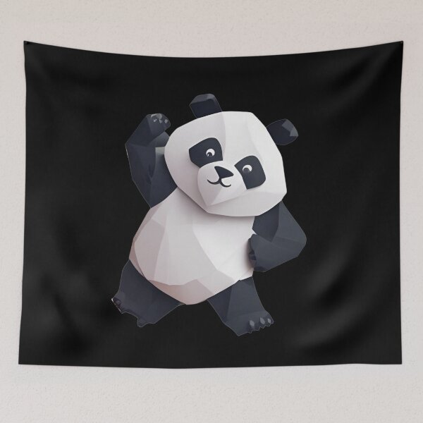 Item preview, Cute Geometric Panda Art designed and sold by pUNKnown.