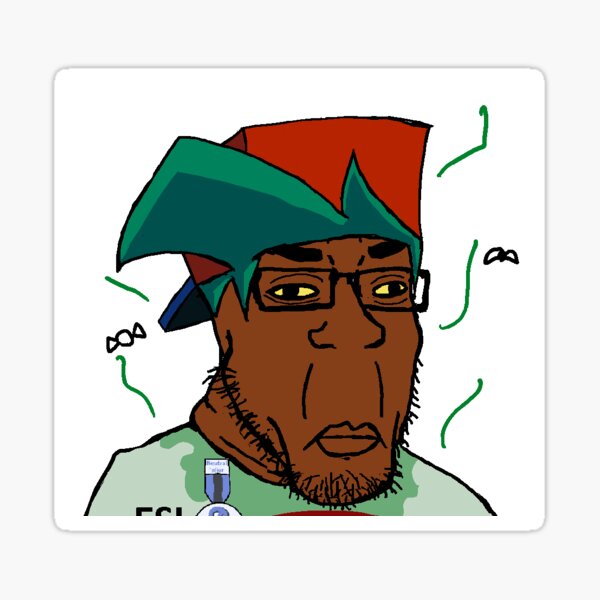 Vista previa del artículo con la obra «señor esl fnf hombre educado señor esl fnf hombre de la zona soyjak », diseñado y vendido por 2sound2garden.