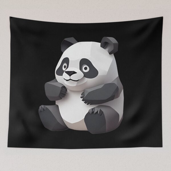 Item preview, Cute Geometric Panda Art designed and sold by pUNKnown.