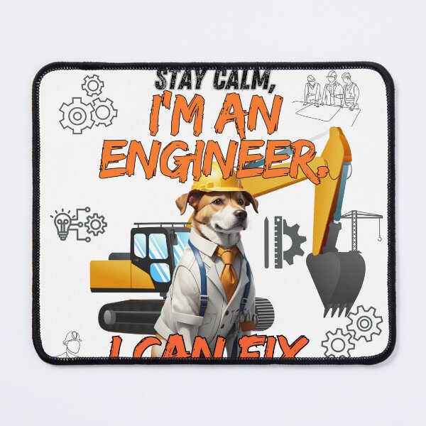 Item preview, The amazing engineer dog designed and sold by Omarupattern51.