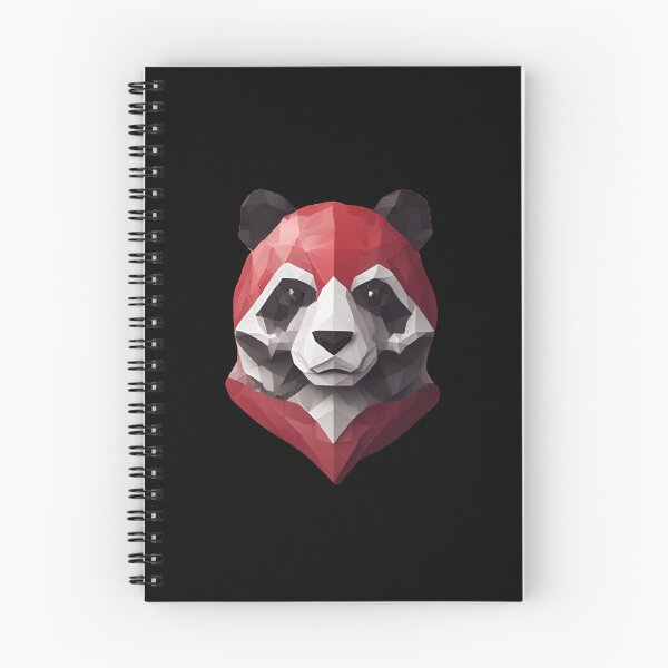 Item preview, Red Geometric Panda Art designed and sold by pUNKnown.