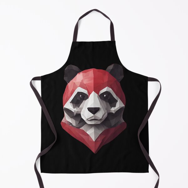Item preview, Red Geometric Panda Art designed and sold by pUNKnown.