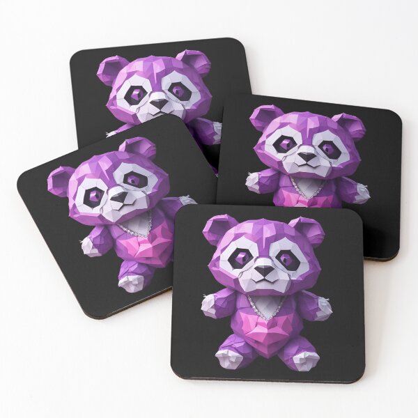 Item preview, Purple Geometric Panda With Bling designed and sold by pUNKnown.