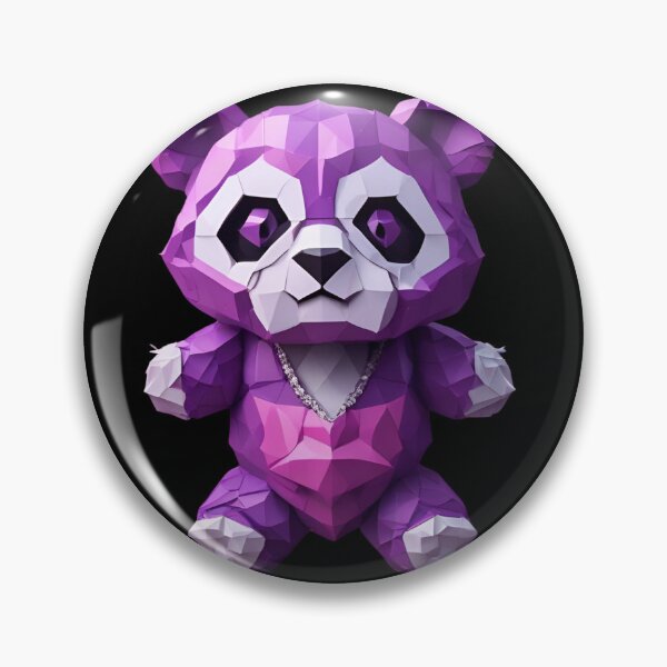 Item preview, Purple Geometric Panda With Bling designed and sold by pUNKnown.