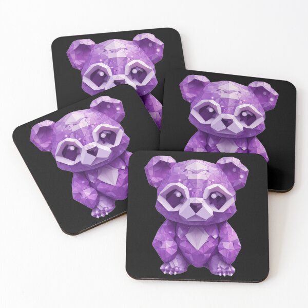 Item preview, Cute Purple Geometric Panda designed and sold by pUNKnown.