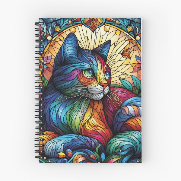 Item preview, Gato colorido Vitral janela solitário designed and sold by GirlaineSQ.