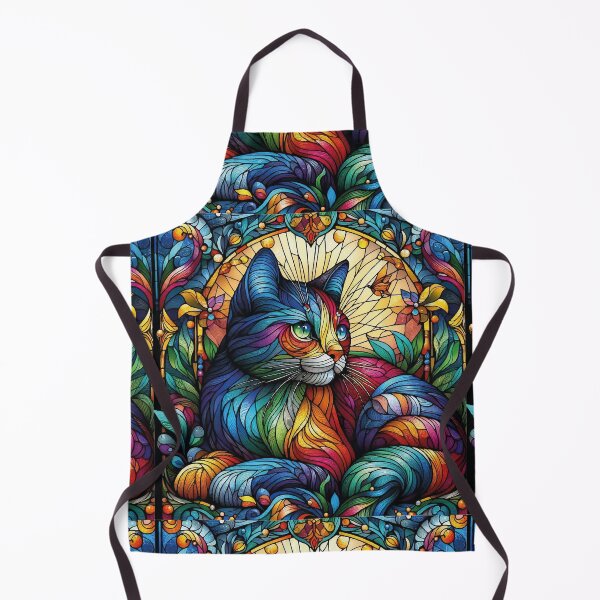 Item preview, Gato colorido Vitral janela solitário designed and sold by GirlaineSQ.