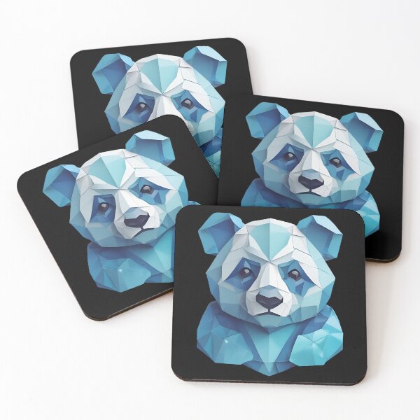 Item preview, Cute Blue Geometric Panda designed and sold by pUNKnown.