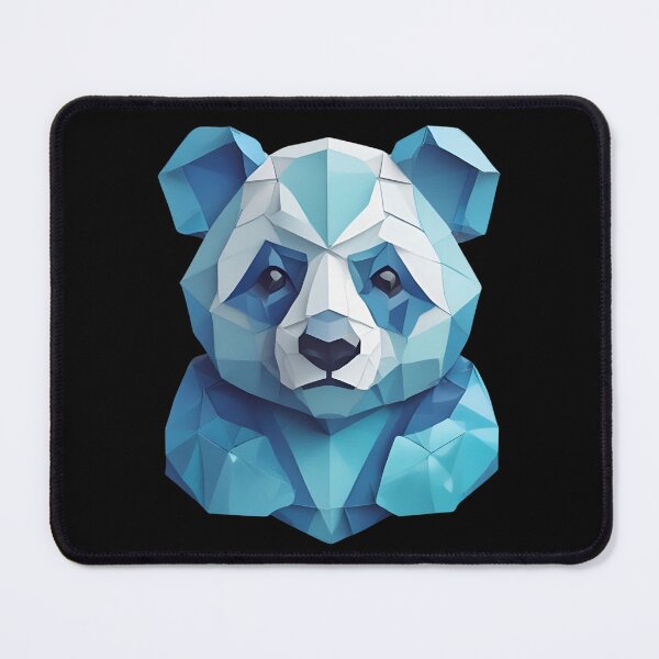 Item preview, Cute Blue Geometric Panda designed and sold by pUNKnown.