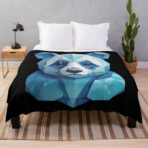 Item preview, Cute Blue Geometric Panda designed and sold by pUNKnown.