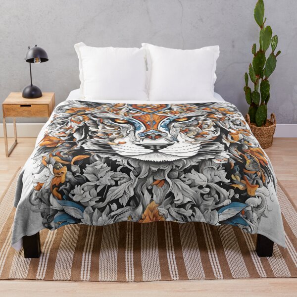 Item preview, Majestic Floral Tiger designed and sold by Abdulra7man369.
