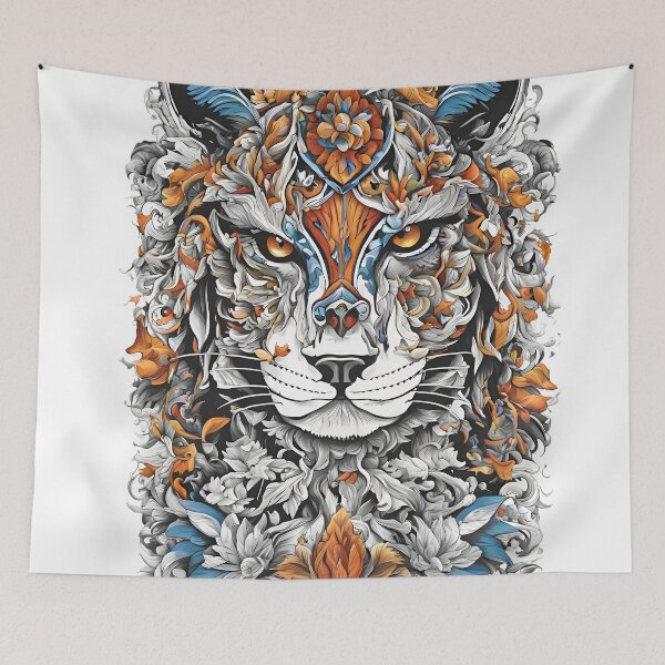 Item preview, Majestic Floral Tiger designed and sold by Abdulra7man369.