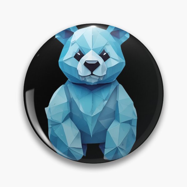 Item preview, Cute Blue Geometric Bear designed and sold by pUNKnown.