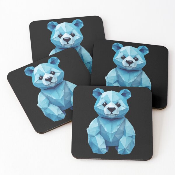 Item preview, Cute Blue Geometric Bear designed and sold by pUNKnown.