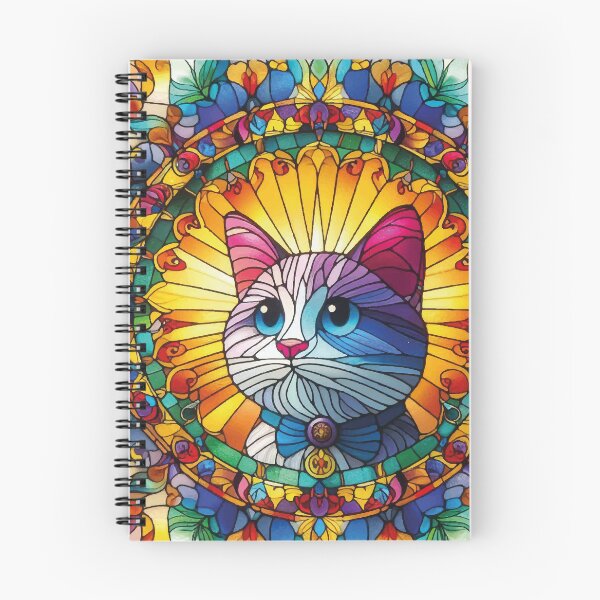 Item preview,  Gato colorido Vitral janela solitário unico designed and sold by GirlaineSQ.