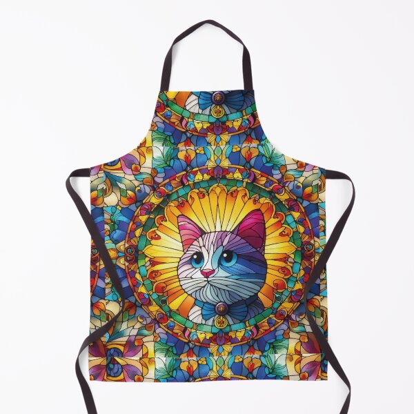 Item preview, Gato colorido Vitral janela solitário unico designed and sold by GirlaineSQ.
