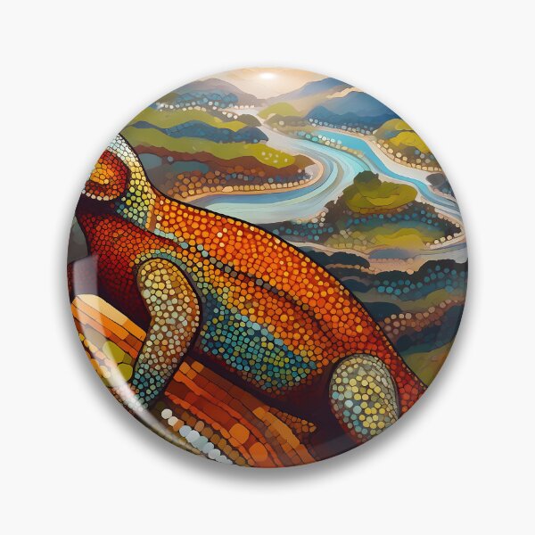 Item preview, Dreamtime Lizard designed and sold by rainsdesigns.