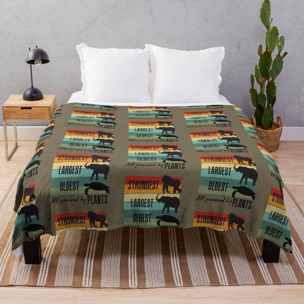Item preview,  Strongest Largest Oldest , Powered By Plants , Fun Vegan Vegetarian  designed and sold by DevlynnDesigns.
