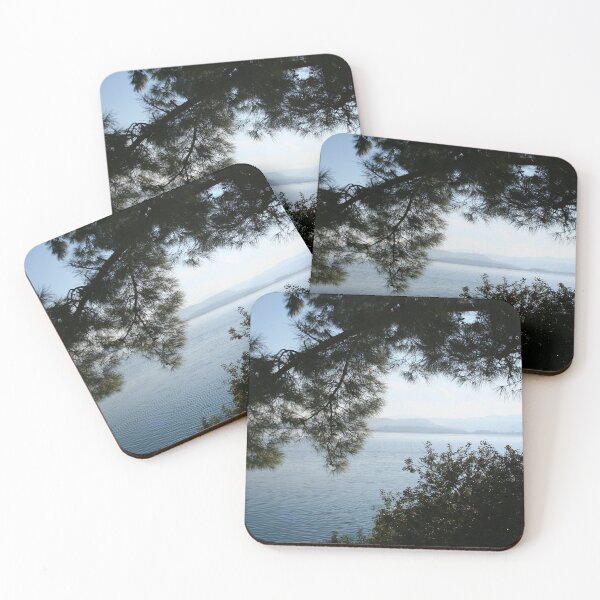 Item preview, Pine Trees Overhanging The Aegean Sea, Gokova, Turkiye designed and sold by taiche.