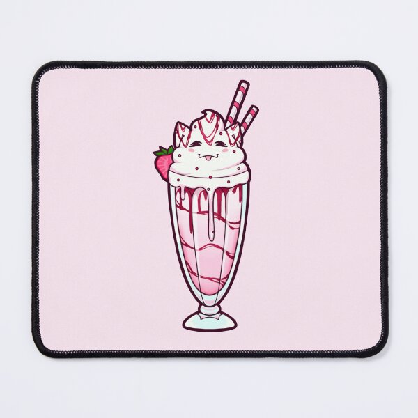 Item preview, Strawberry Milkshake Cat designed and sold by lottielovesart.