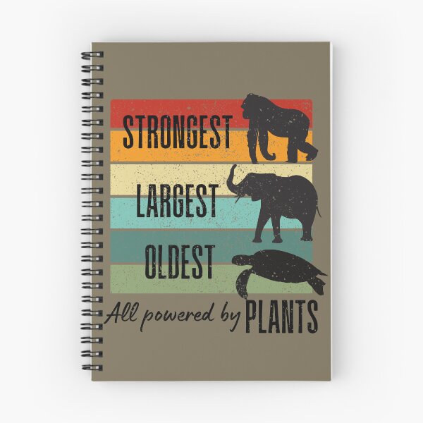Item preview, Strongest Largest Oldest Distressed , Powered By Plants , Fun Vegan Vegetarian  designed and sold by DevlynnDesigns.