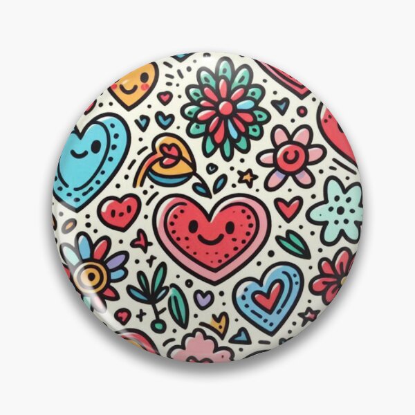 Item preview, Love doodles pattern designed and sold by FLATVAC STICKER.