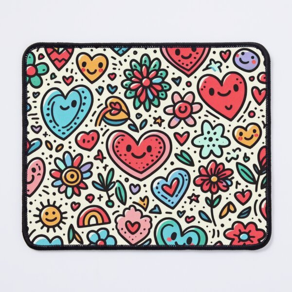 Item preview, Love doodles pattern designed and sold by FLATVAC STICKER.