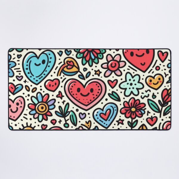 Item preview, Love doodles pattern designed and sold by FLATVAC STICKER.