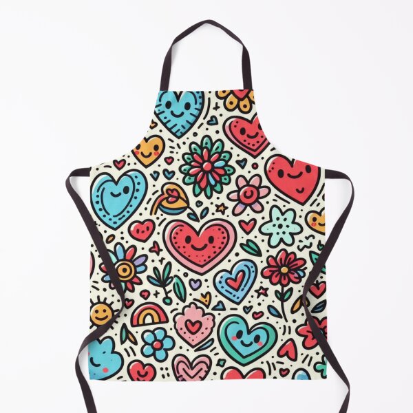 Item preview, Love doodles pattern designed and sold by FLATVAC STICKER.