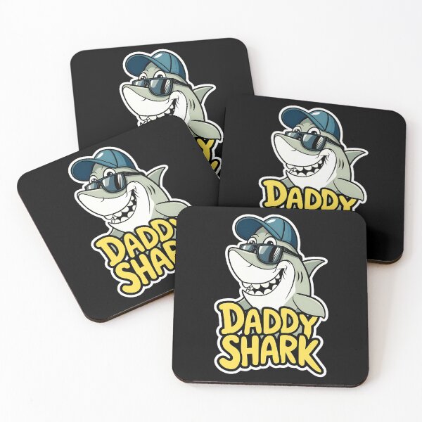 Item preview, Cool Daddy Shark Cartoon with Sunglasses designed and sold by Taans-Creation.