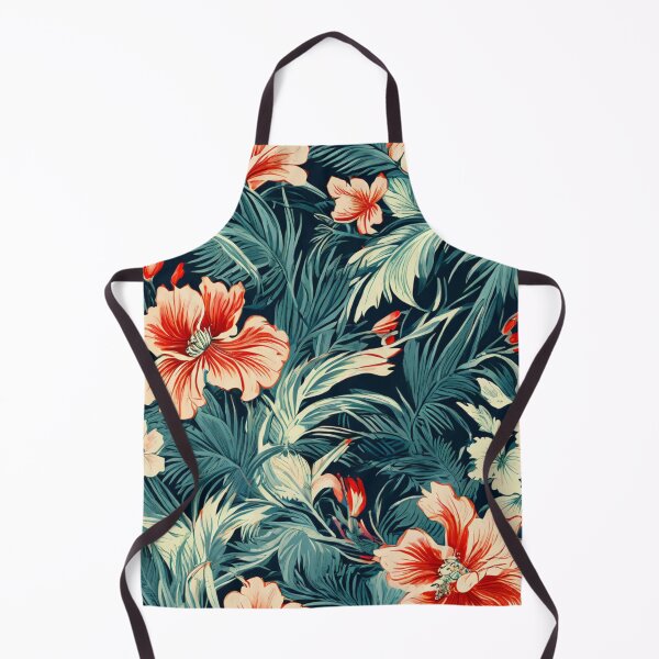 Item preview, Floral Seamless Pattern, Ruffled Hem And Floral Liberty Print Palm Print Viscose designed and sold by WATERDUST.