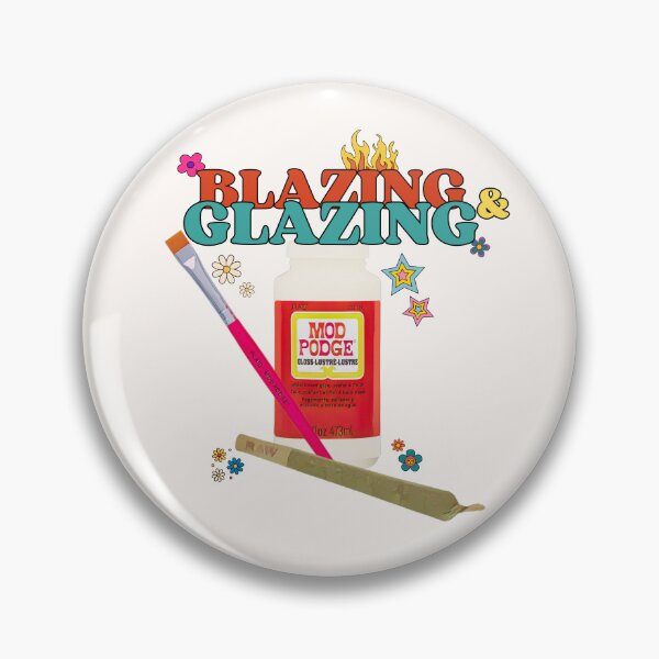 Item preview, blazing and glazing clay craft weed joke designed and sold by miss madison creates.