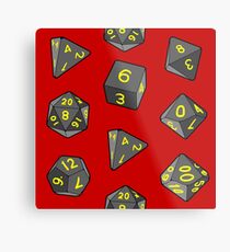 Lámina metálica Red Gaming Dice